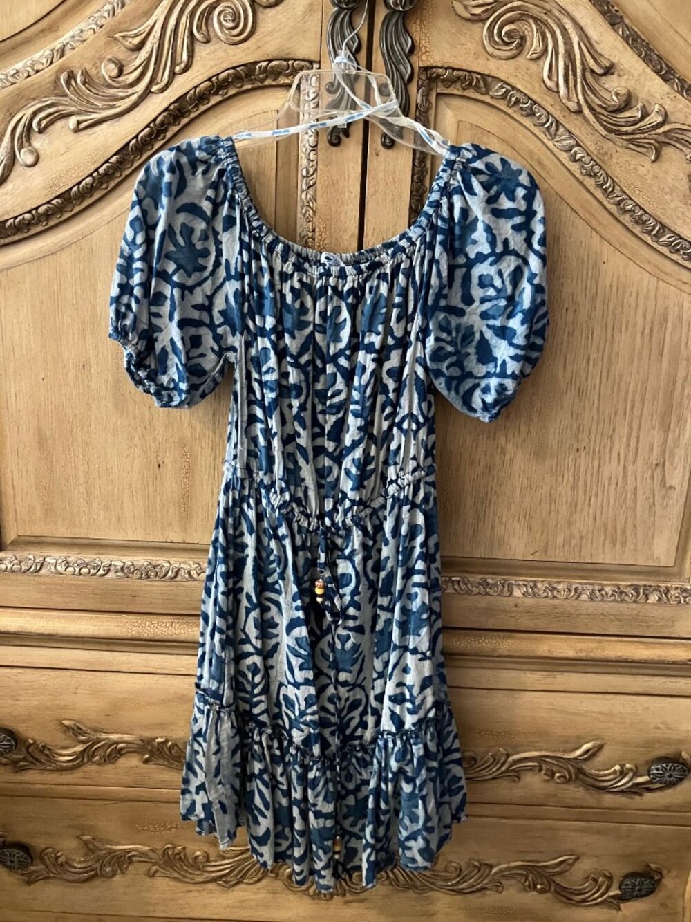 BLUE ISLAND - Batik Blue Dress - XS NWOT